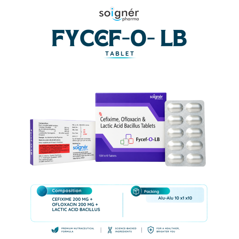 Cefixime, Ofloxacin & Lactic Acid Bacillus Tablets