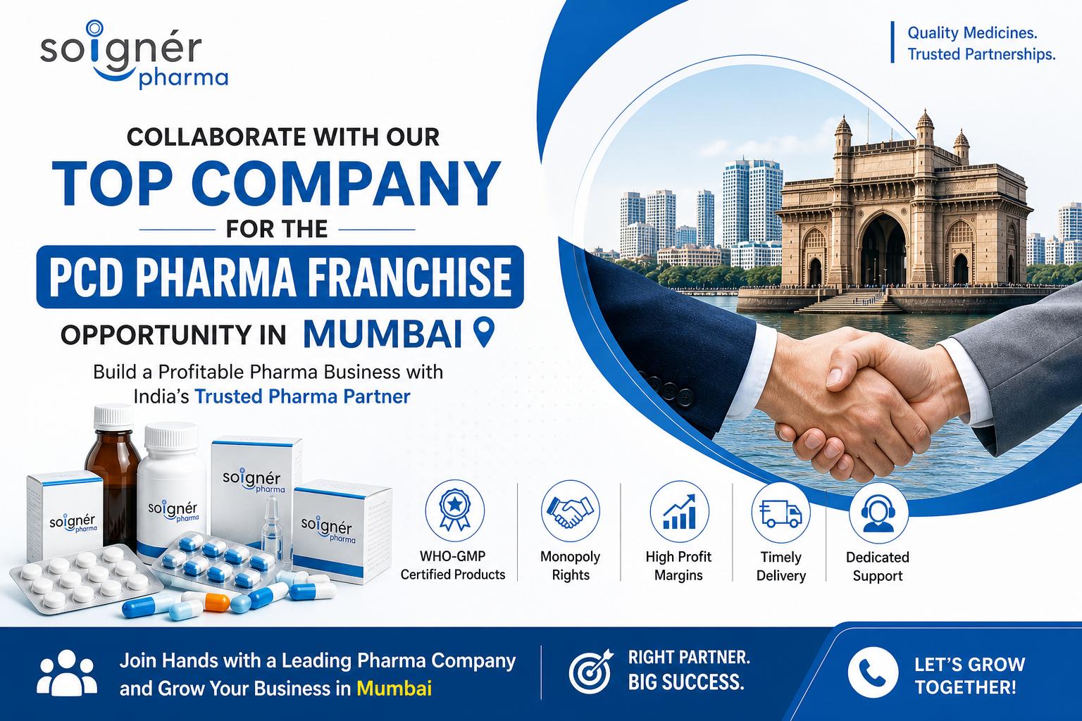 Collaborate with our Top Company for the PCD Pharma Franchise Opportunity in Mumbai