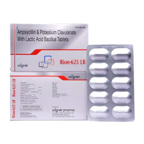 Amoxicillin & Potassium Clavulanate With Lactic Acid Bacillus Tablets