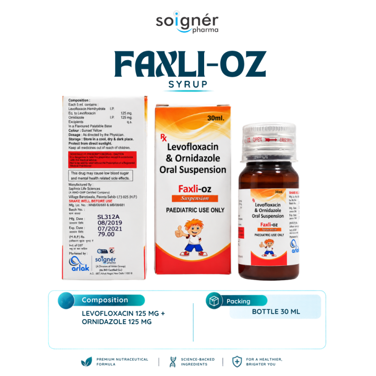 Levofloxacin & Ornidazole Suspension