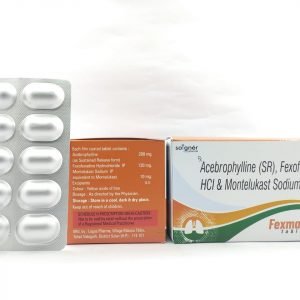 Acebrophylline, Fexofenadine & Montelukast Tablets