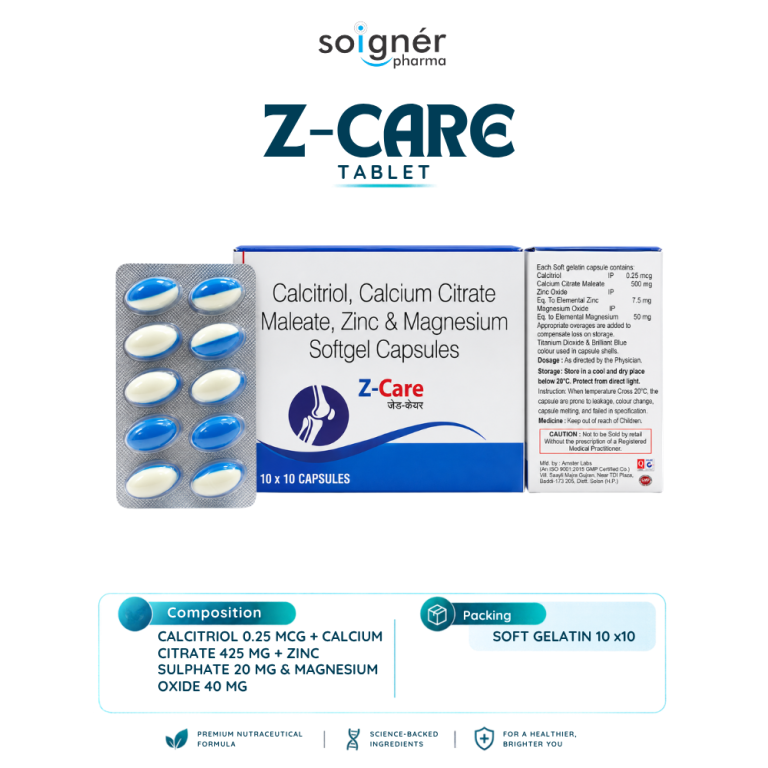 Calcitriol, Calcium Citrate, Magnesium & Zinc Soft Gel Capsules